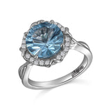 RGR22398-14K ROSE GOLD .40CT SEMI WITH A 19 X 13 MM OVAL MORGANITE - GH/SI2****(G13)