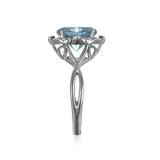 RGR22398-14K ROSE GOLD .40CT SEMI WITH A 19 X 13 MM OVAL MORGANITE - GH/SI2****(G13)