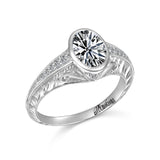 RGR24358: 14KT WG .12CT SEMI GH/SI2 MNT