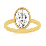 Diamond Engagement Rings Complete with Lab Grown Center Diamond