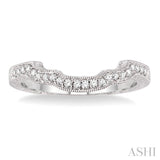 1/6 ctw Round Cut Diamond Matching Wedding Band in 14K White Gold