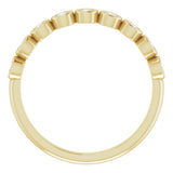 14K Yellow 1/4 CTW Natural Diamond Anniversary Band