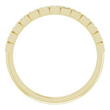 14K Yellow 1/6 CTW Natural Diamond Anniversary Band