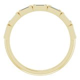 14K Yellow 1/4 CTW Natural Diamond Anniversary Band
