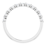 Platinum 1/2 CTW Natural Diamond Anniversary Band