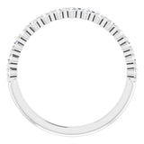 14K White 1/3 CTW Natural Diamond Anniversary Band