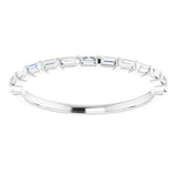 14K White 1/5 CTW Natural Diamond Anniversary Band