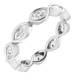Platinum 3/4 CTW Natural Diamond Eternity Band Size 7