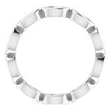 Platinum 3/4 CTW Natural Diamond Eternity Band Size 7
