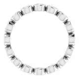 Platinum 1/2 CTW Natural Diamond Eternity Band Size 7