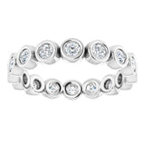 Platinum 1/2 CTW Natural Diamond Eternity Band Size 7