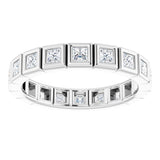 Platinum 5/8 CTW Natural Diamond Eternity Band Size 7
