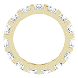 14K Yellow 2 1/2 CTW Natural Diamond Eternity Band Size 7