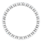 Platinum 3/8 CTW Natural Diamond Eternity Band Size 7