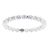 Platinum 3/8 CTW Natural Diamond Eternity Band Size 7