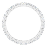 14K White 3/4 CTW Natural Diamond Eternity Band Size 7
