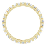 14K Yellow 3/4 CTW Natural Diamond Eternity Band Size 7