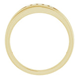 14K Yellow 1/6 CTW Natural Diamond Band