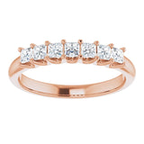 14K Rose 1/2 CTW Natural Diamond Anniversary Band