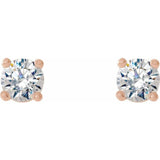 14K Rose Gold 1/5 CTW Natural Diamond Cocktail-Style Earrings