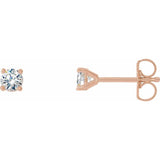14K Rose Gold 1/4 CTW Natural Diamond Cocktail-Style Earrings