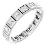 Platinum 7/8 cTW Natural Diamond Eternity Band Size 5