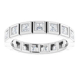 Platinum 7/8 cTW Natural Diamond Eternity Band Size 5