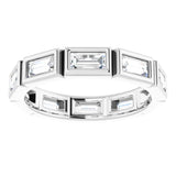 14K White 9/10 CTW Diamond Eternity Band