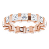14K Rose 2 3/8 CTW Natural Diamond Eternity Band Size 5