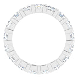 Platinum 2 3/8 CTW Natural Diamond Eternity Band Size 5
