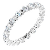 Platinum 9/10 CTW Natural Diamond Eternity Band Size 5