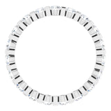 Platinum 9/10 CTW Natural Diamond Eternity Band Size 5