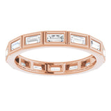 14K Rose 1/2 CTW Diamond Eternity Band