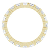 14K Yellow 1 1/2 CTW Natural Diamond Eternity Band Size 5
