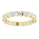 14K Yellow 1 1/2 CTW Natural Diamond Eternity Band Size 5