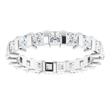14K White 1 3/4 CTW Natural Diamond Eternity Band Size 6