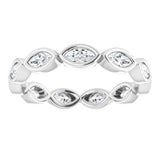 Platinum 3/4 CTW Natural Diamond Eternity Band Size 6