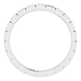 Platinum 1/2 CTW Natural Diamond Eternity Band Size 6