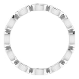 Platinum 1/2 CTW Natural Diamond Eternity Band Size 6