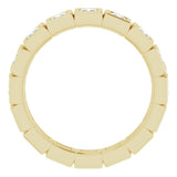 14K Yellow 1 1/8 CTW Natural Diamond Eternity Band Size 6
