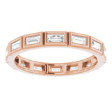 14K Rose 1/2 CTW Diamond Eternity Band