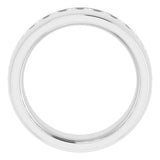 14K White 1 1/4 CTW Natural Diamond Band