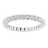 Platinum 9/10 CTW Natural Diamond Eternity Band