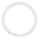 14K White 1/10 CTW Natural Diamond French-Set Anniversary Band