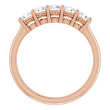 14K Rose 1/2 CTW Natural Diamond Anniversary Band