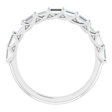 14K White 3/4 CTW Natural Diamond Anniversary Band