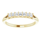 14K Yellow 1/4 CTW Natural Diamond Anniversary Band