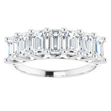 14K White 2 1/2 CTW Natural Diamond Anniversary Band