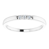 Platinum .05 CTW Natural Diamond Anniversary Band