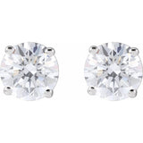 14K White Gold 1 1/2 CTW Natural Diamond Earrings